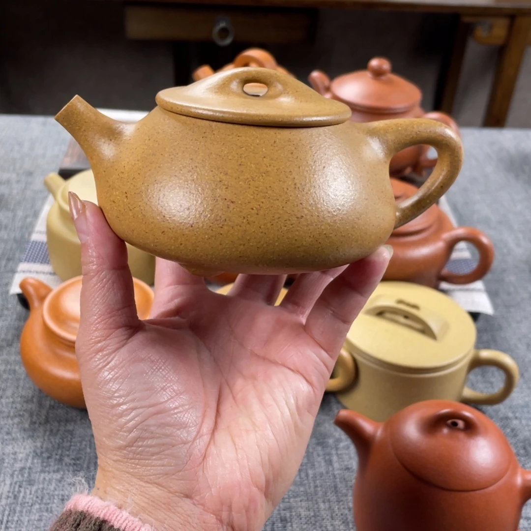 紫砂茶壶黄金段景舟石瓢全手30目249
