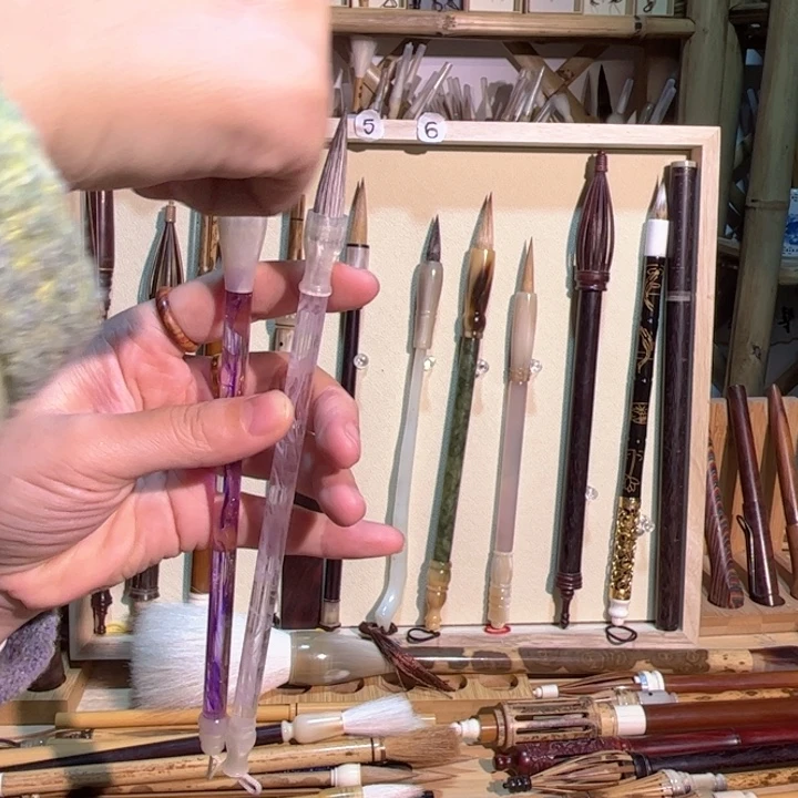 亚克力笔杆中楷毛笔