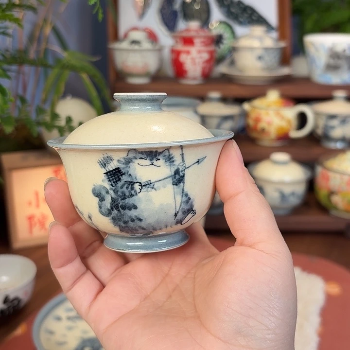 陶瓷艺术作品盖碗