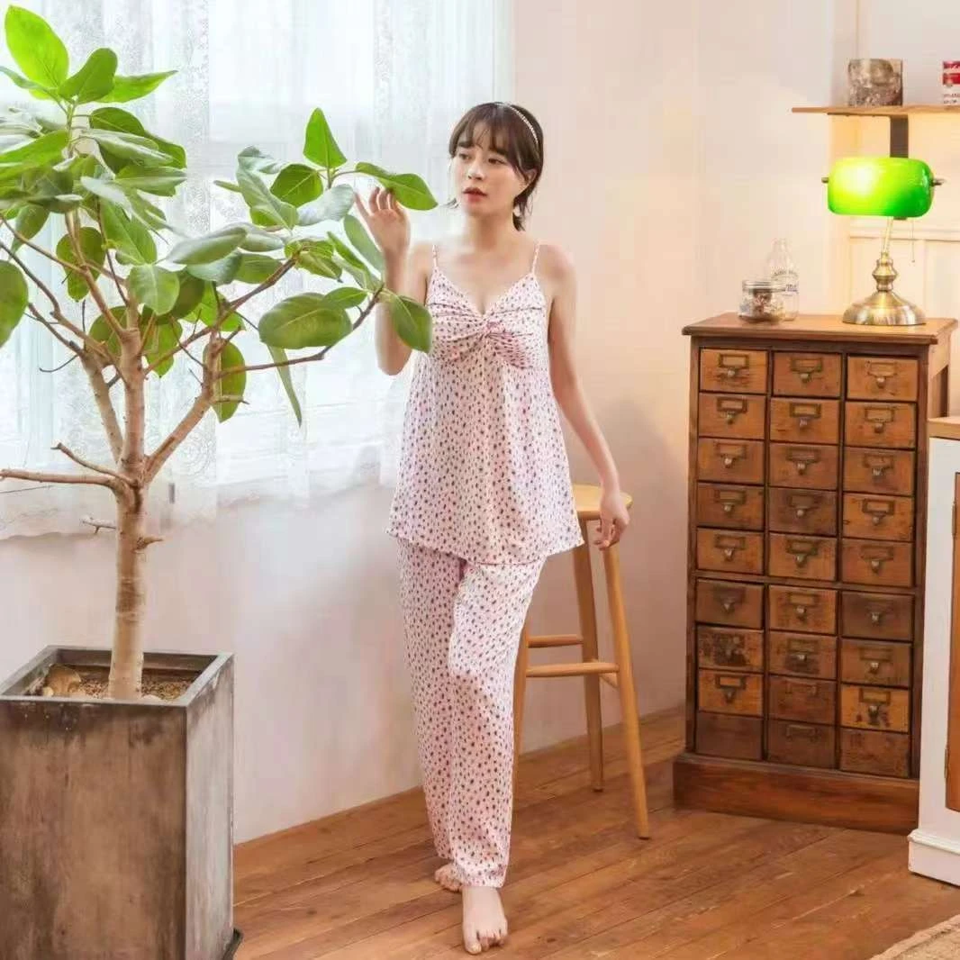 【MY.Studio】焦糖拿铁%夏季碎花舒适甜美家居服套装T2105