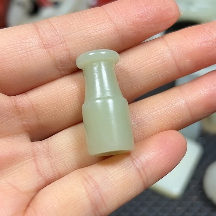 破***竹和田玉未镶嵌手链