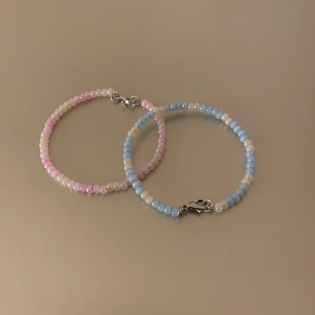 合金树脂手链 2件套小众百搭设计感时尚个性手链8687