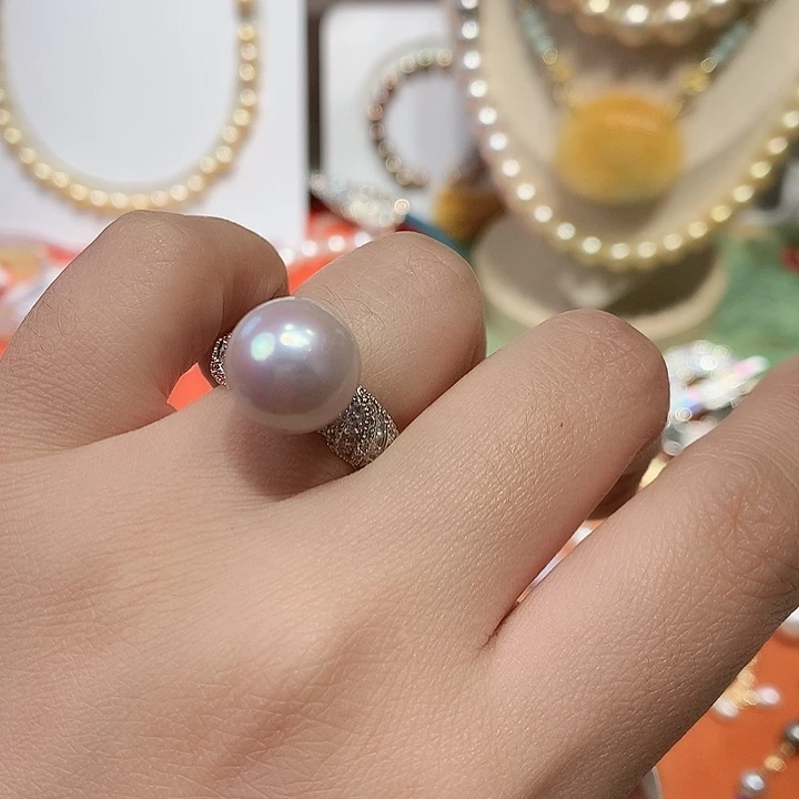 未镶嵌淡水珍珠戒指
