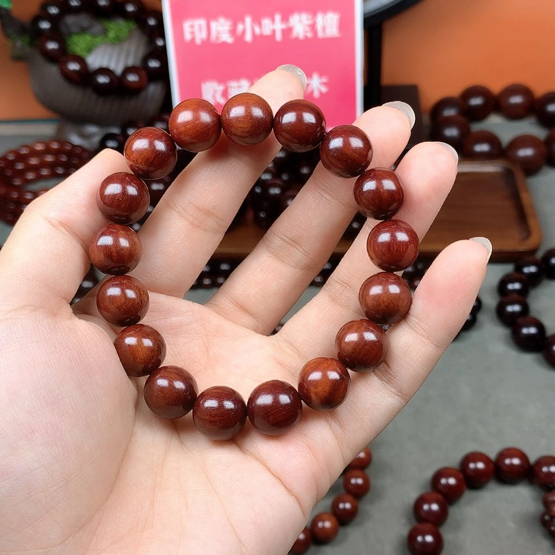 木宝阁小叶紫檀手串尺寸12mm（现货实拍）