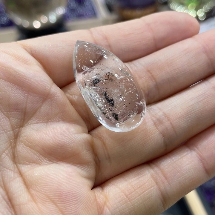 水晶珠宝半成品未镶嵌流沙闪灵