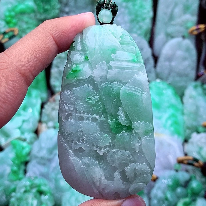 翡翠未镶嵌吊坠(不含链)