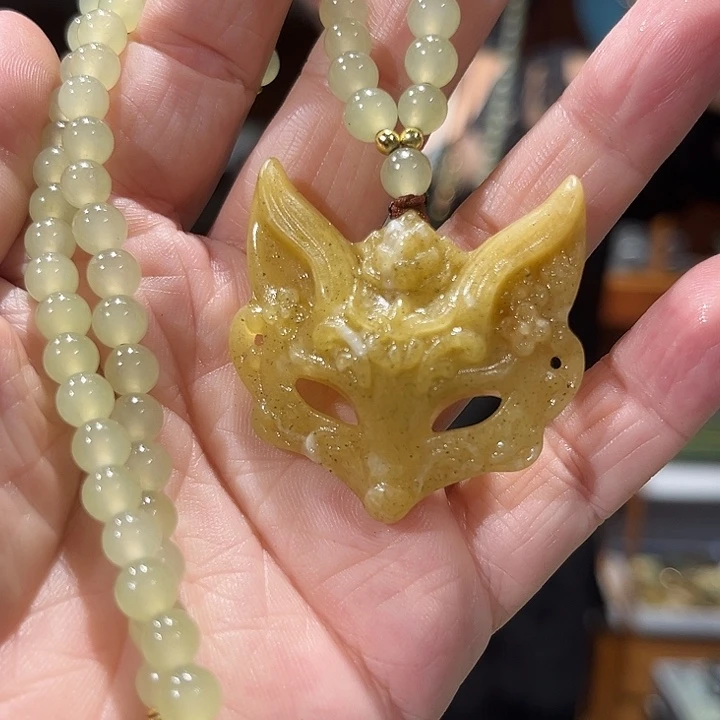 未镶嵌岫玉毛衣链