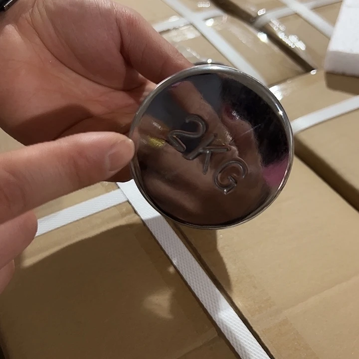 全新电镀纯钢哑铃2公斤一对