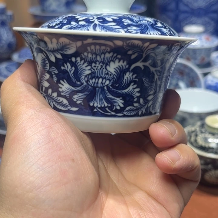 景德镇陶瓷盖碗666