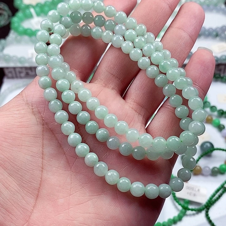 翡翠手链未镶嵌卡6.3