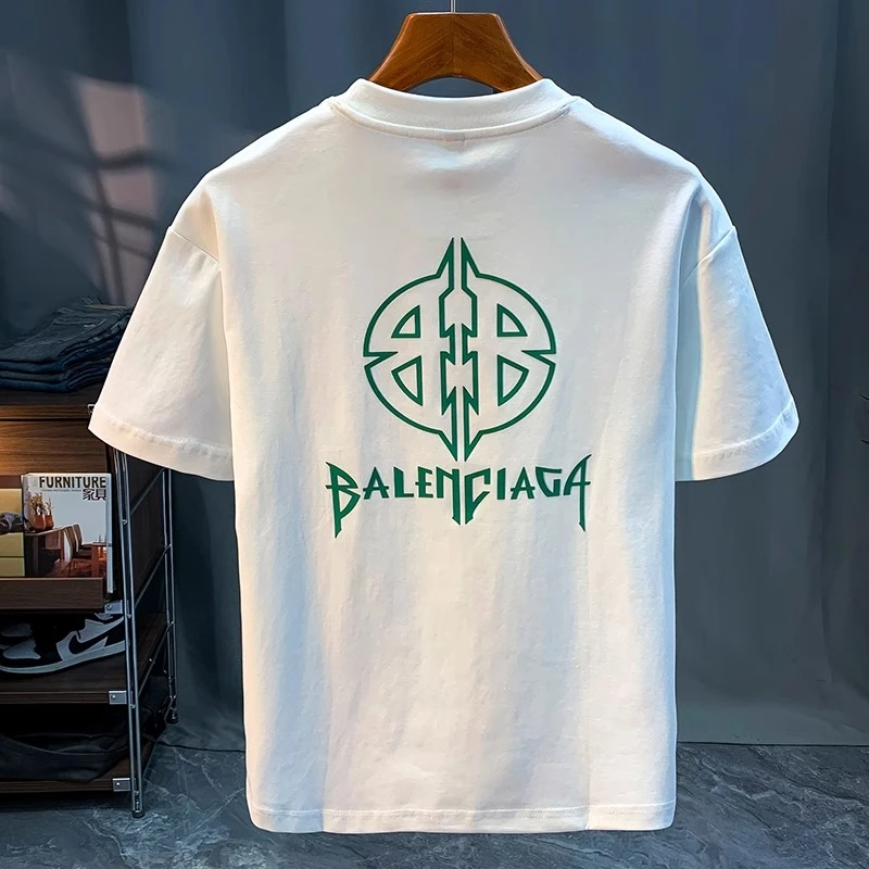 夏季新款短袖T恤男士印花体恤衫透气吸汗男款圆领百搭