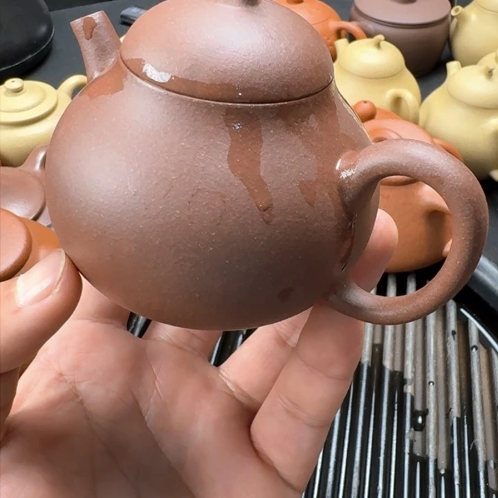 紫砂茶壶底槽清茄瓜200cc无添加