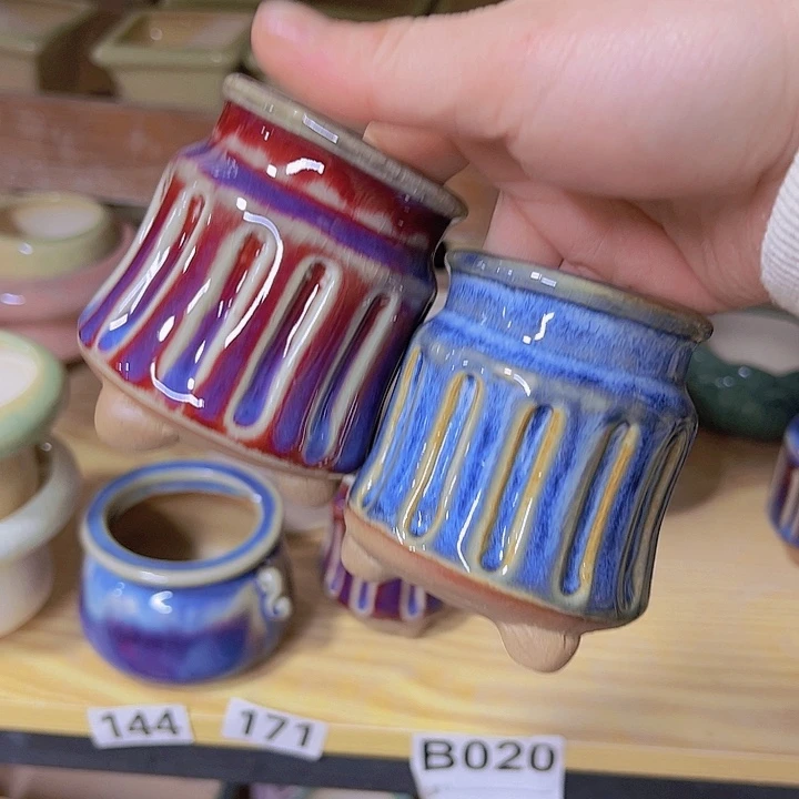 红陶陶瓷花盆当场满12包邮