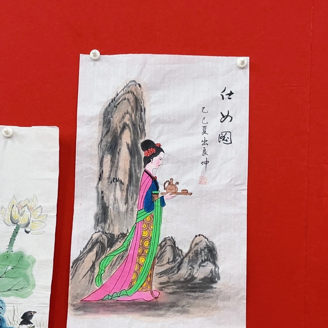 国画崔良坤老师三尺绘画