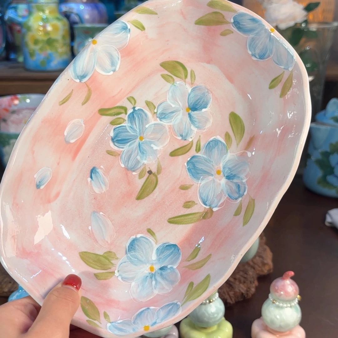 景德镇手绘高温釉下彩陶瓷茶具