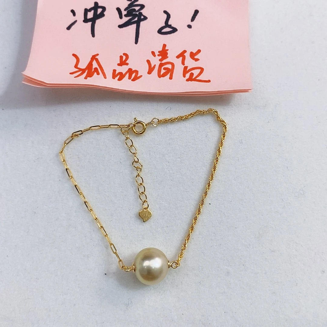 银S925镶嵌特价清库存澳白干枯玫瑰11.2mm微微瑕海水珍