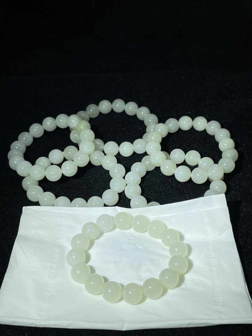 【小耿珠宝】和田玉白玉手串/12（多样性发其一）