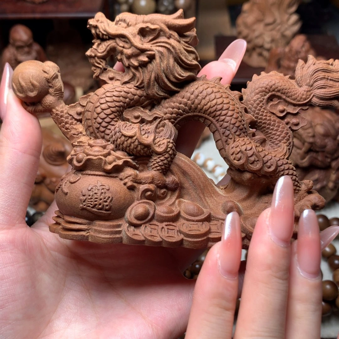 其他檀香木老山檀香祥龙聚宝盆