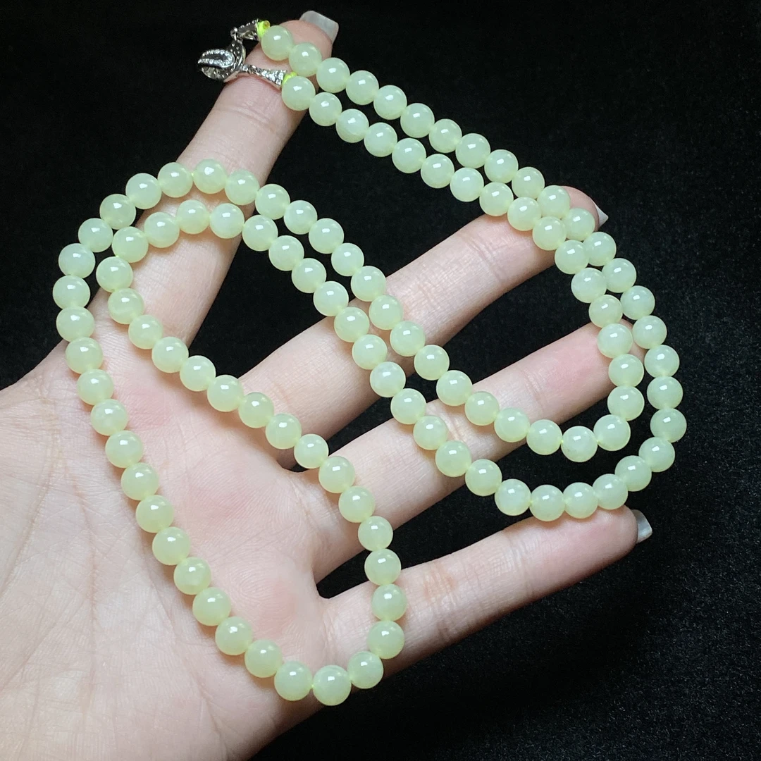 【小北珠宝】和田玉DIY项链约5.5mm+【多样性发一件】27-AH09X993