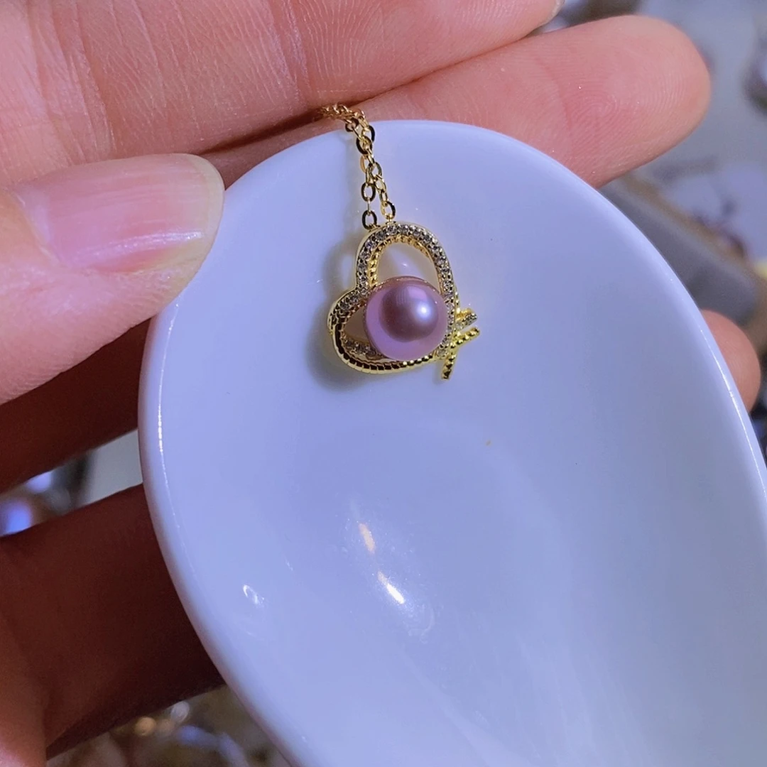 合金天然淡水珍珠（微瑕）淡水珍珠