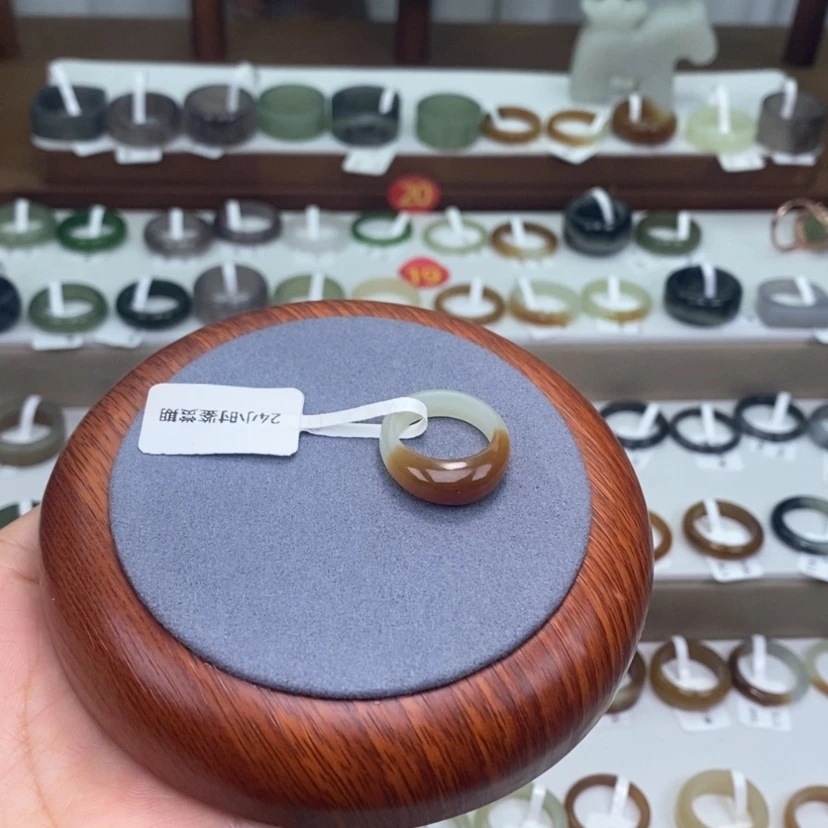 【闪购商品】未镶嵌戒指和田玉  红糖馒头戒 8-1