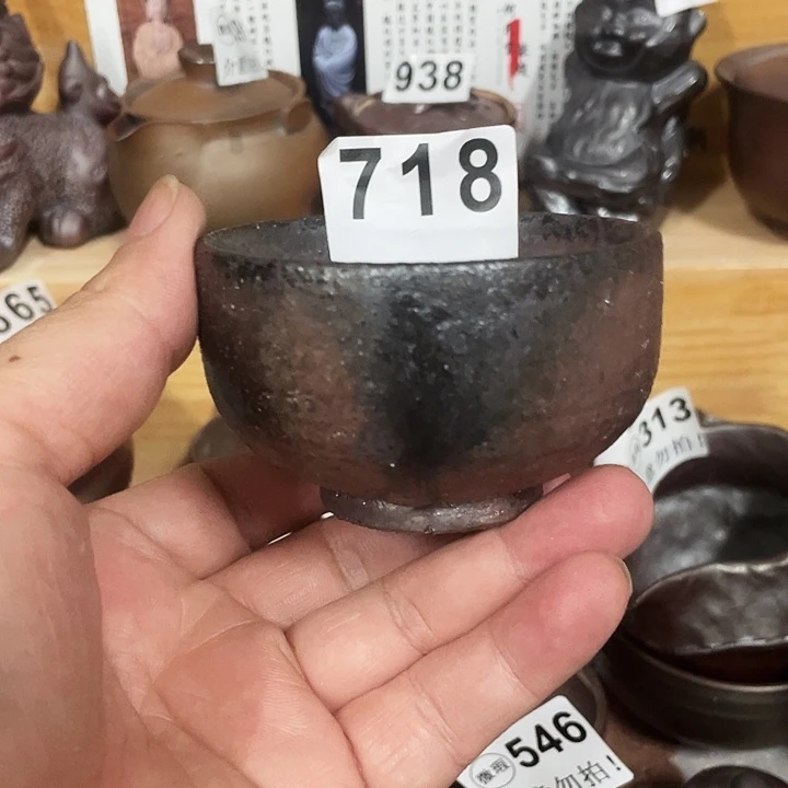 茶杯紫砂柴烧纯手工718