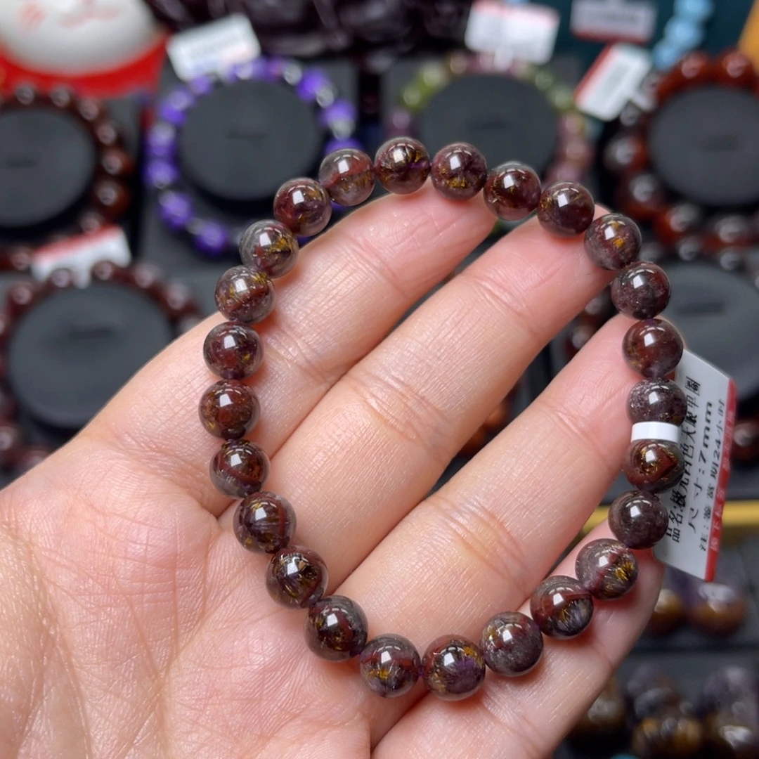 未镶嵌手链水晶极光四色达碧滋天眼单圈7mm