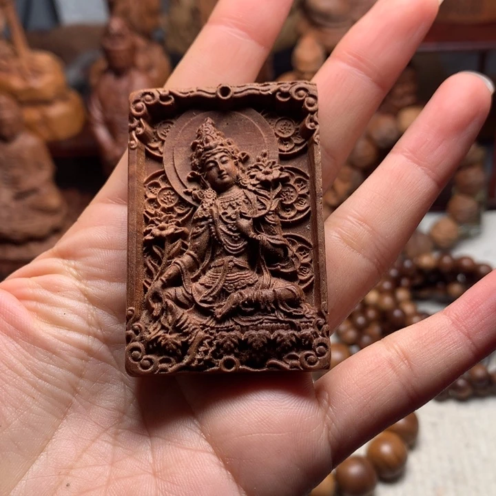 檀香木无事牌馒*老山檀木