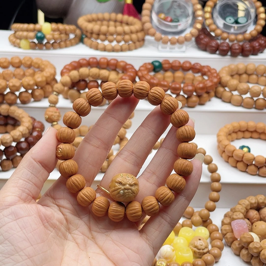 猴头核桃手串睡***眼手串