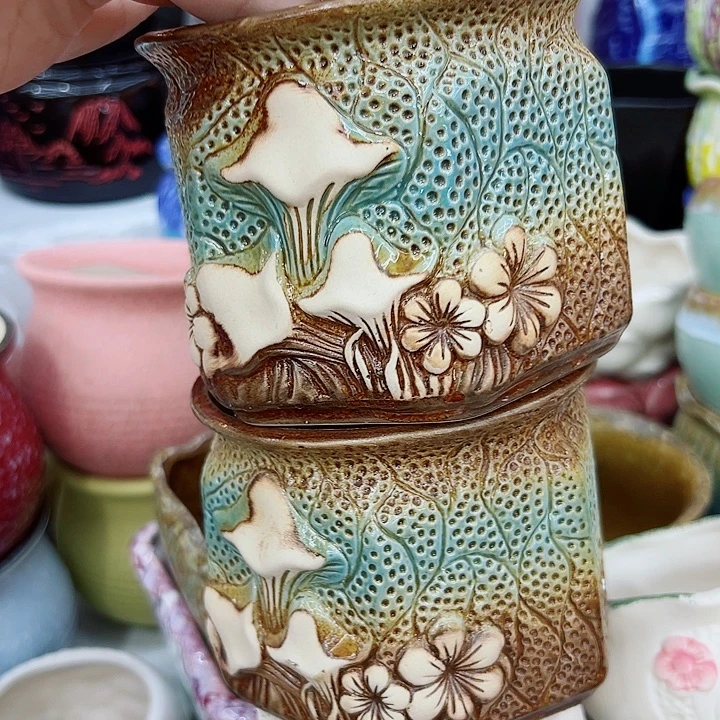 有孔，满10元发货多肉陶瓷花盆