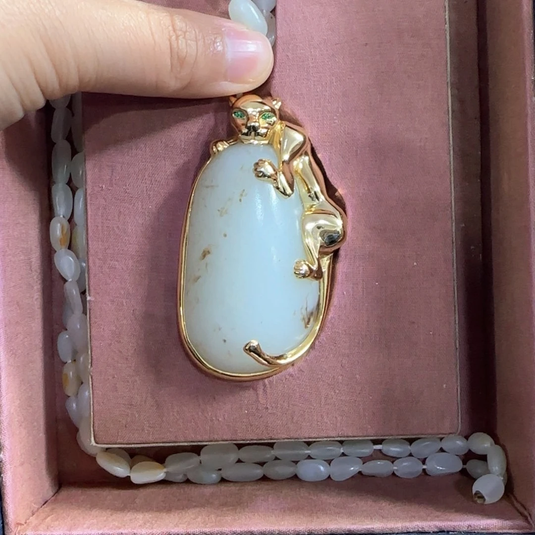 和田玉未镶嵌挂件