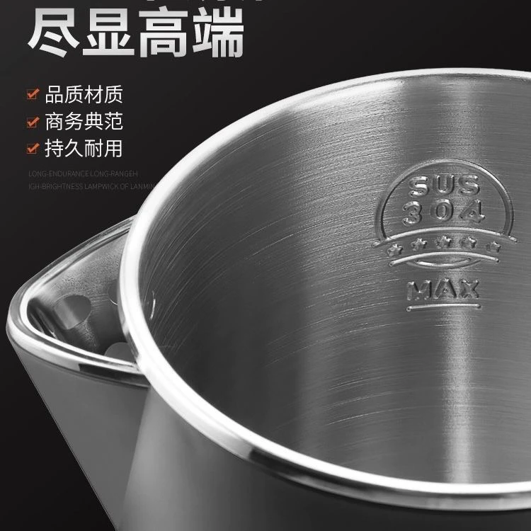 酒店水壶宾馆不锈钢民宿公寓双层防烫开水壶