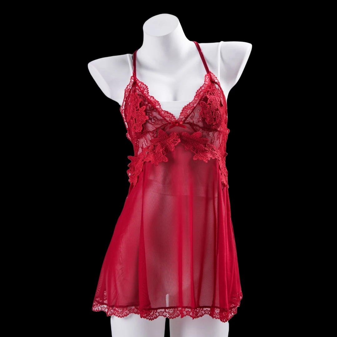 『有瘾YOYI』潘多拉 修身显瘦睡裙高级蕾丝睡衣家居服