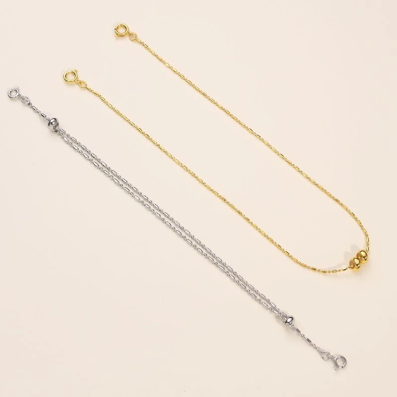 项链延长链镀18K色手链项链加长链轻奢气质高颜值辣妹diy简约配件