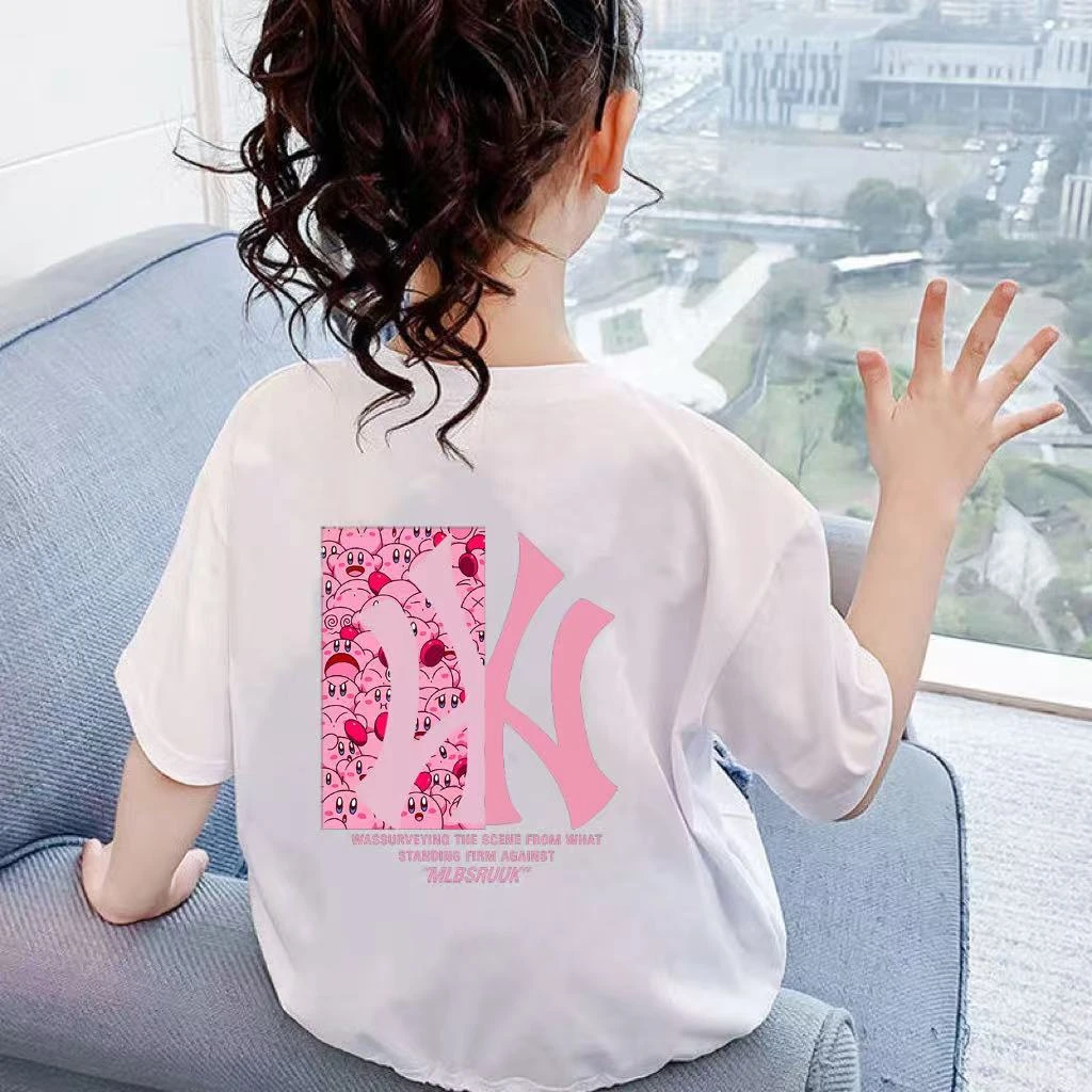 【三折专区】官方正版女童短袖t恤夏季装2025新款儿童夏款男孩纯棉