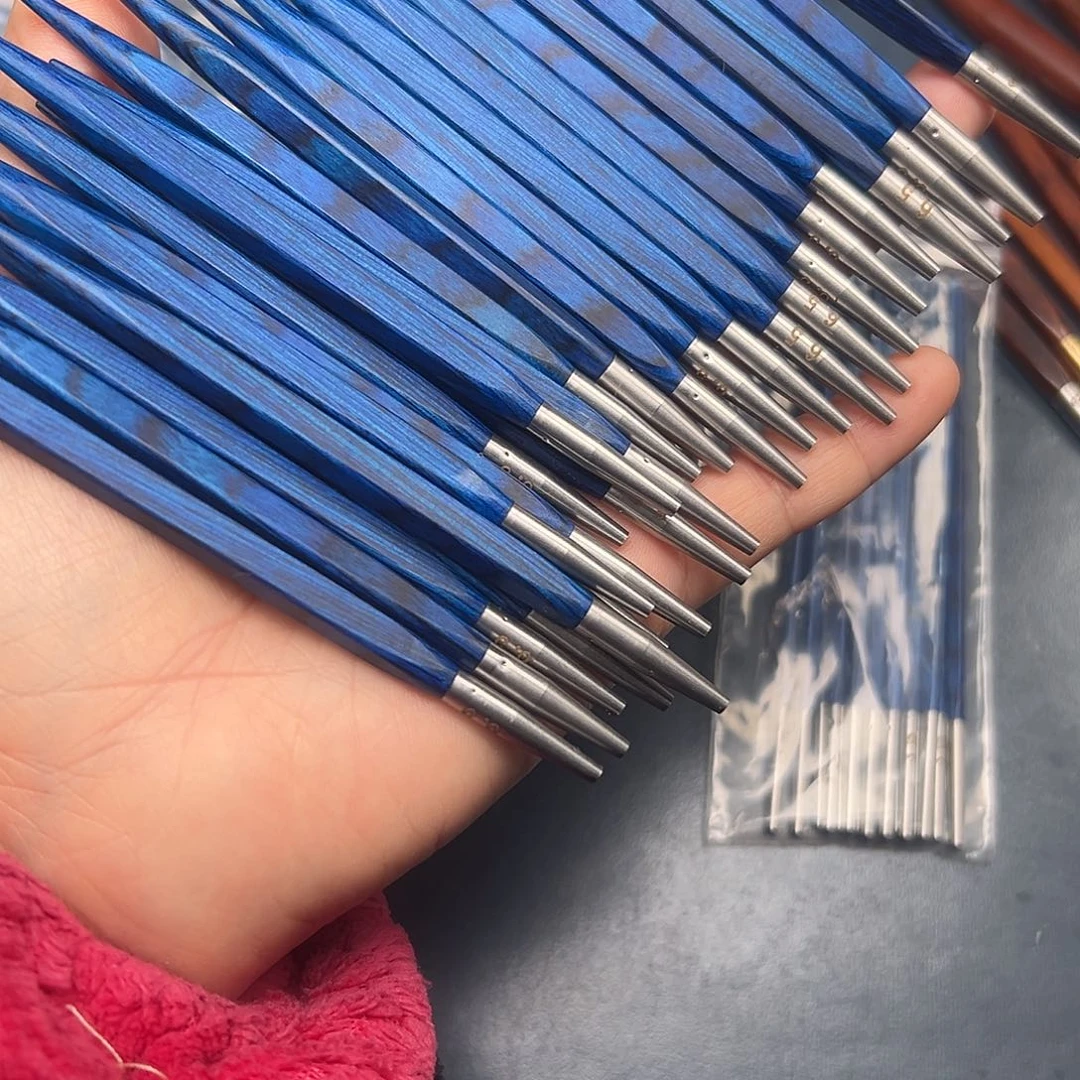 6.5彩色毛衣针方针蓝色