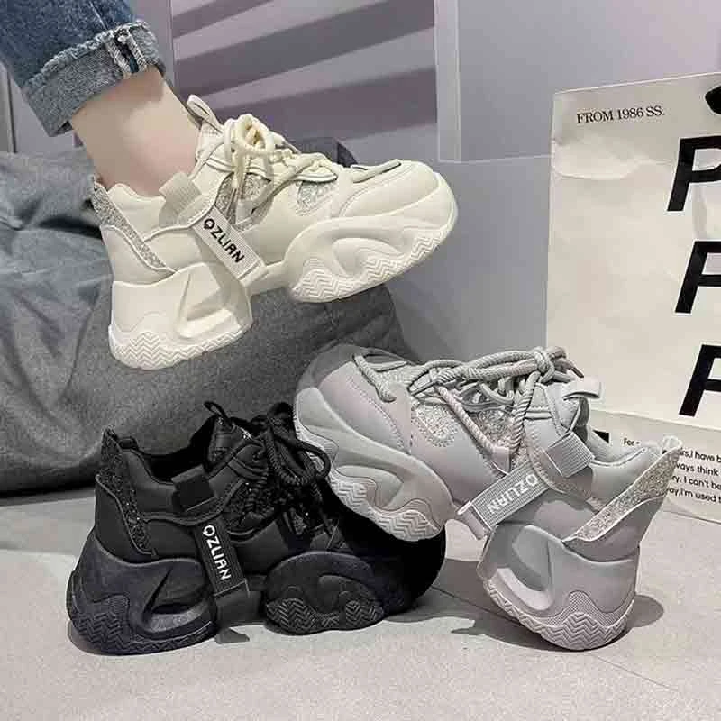 【8号】运动老爹鞋女ins潮休闲鞋秋冬季2024新款女鞋 606