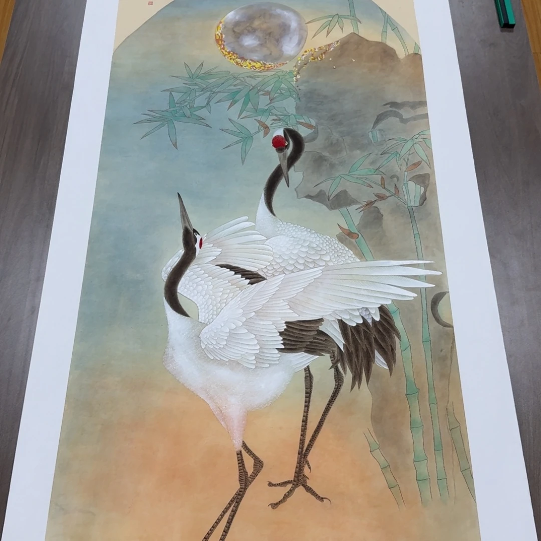 国画国画作品山水花鸟