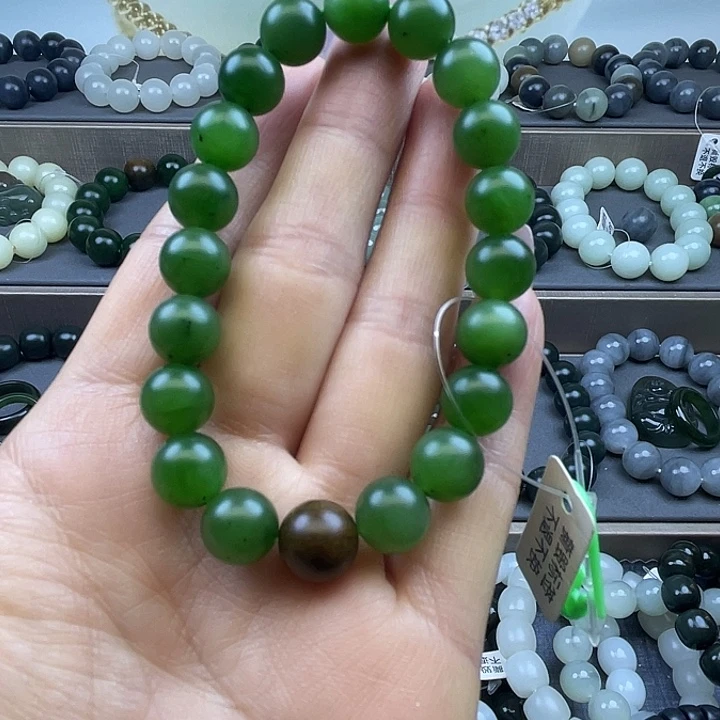 和田玉未镶嵌手链