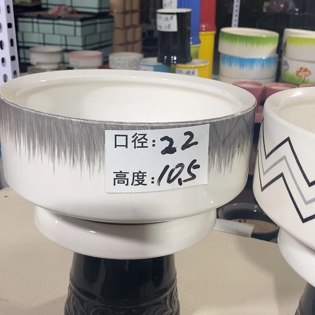 【闪购商品】陶瓷微瑕花盆-CCH002-中号1个