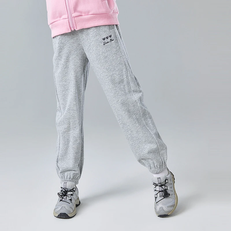 Deesha【绣花束脚裤】女童25春中大童春装儿童长裤休闲裤-73251A406