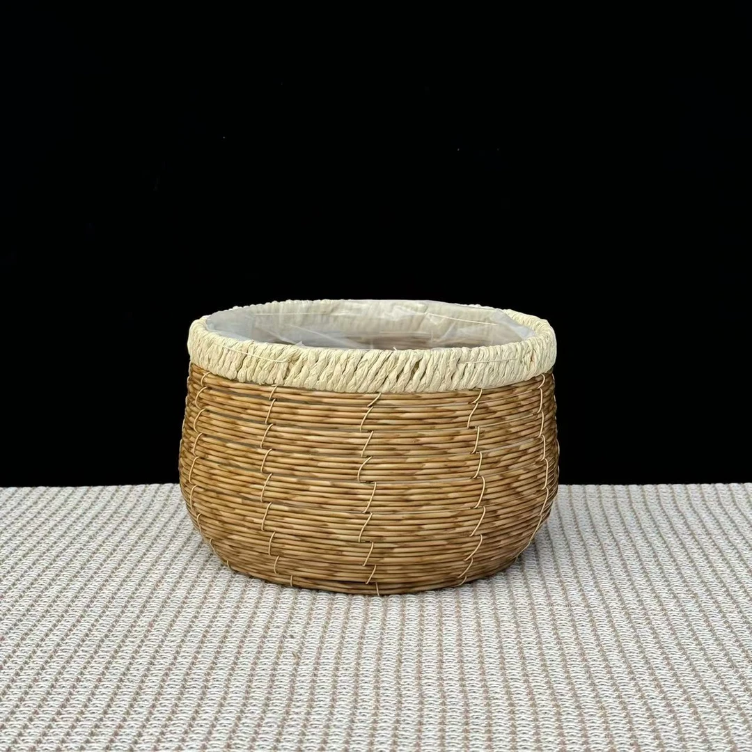 【5颗装编制花篮】蝴蝶兰专用藤编盆 时尚简约高级 百搭