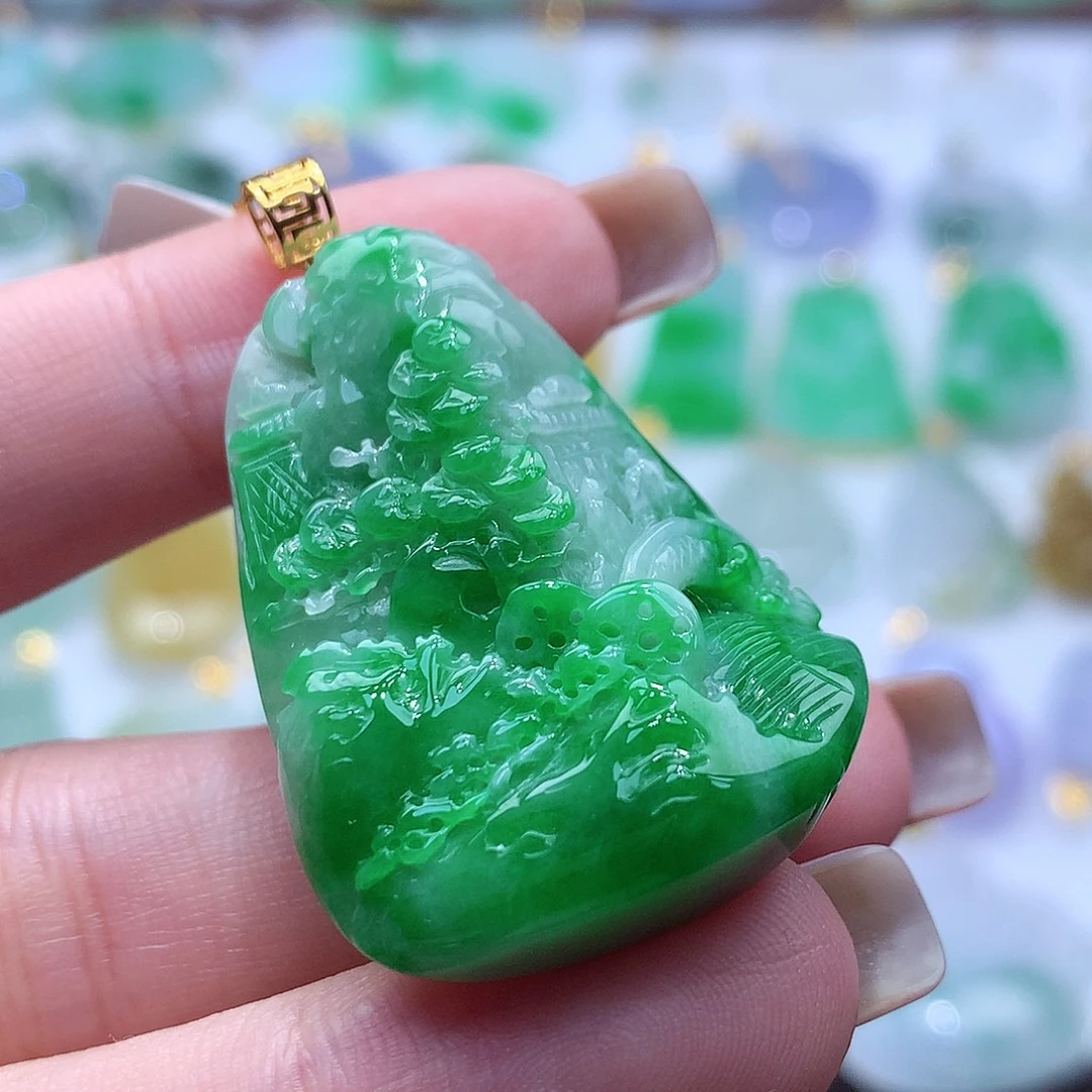 翡翠未镶嵌颈饰翡翠