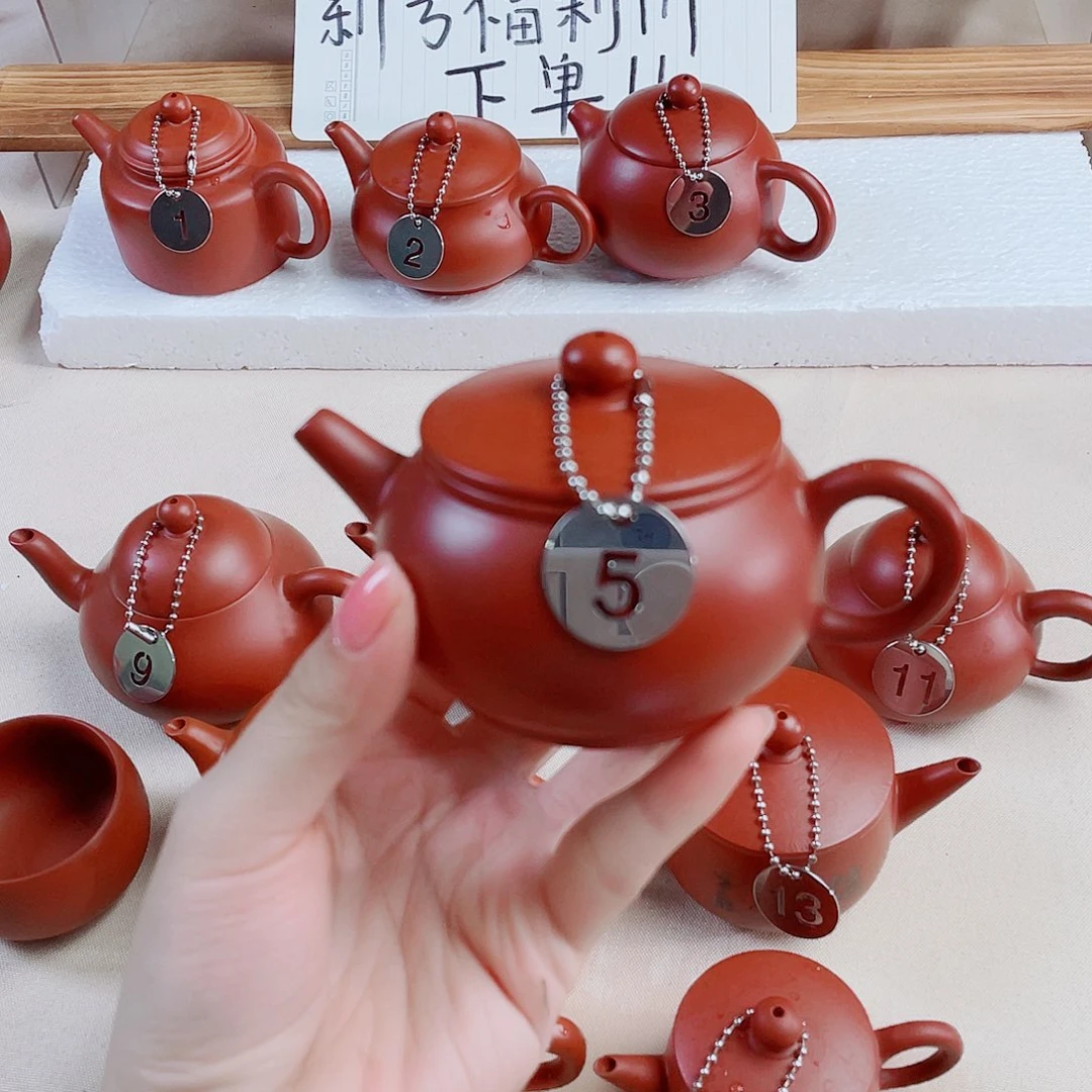 潮州朱泥壶古壶140 壶内微瑕