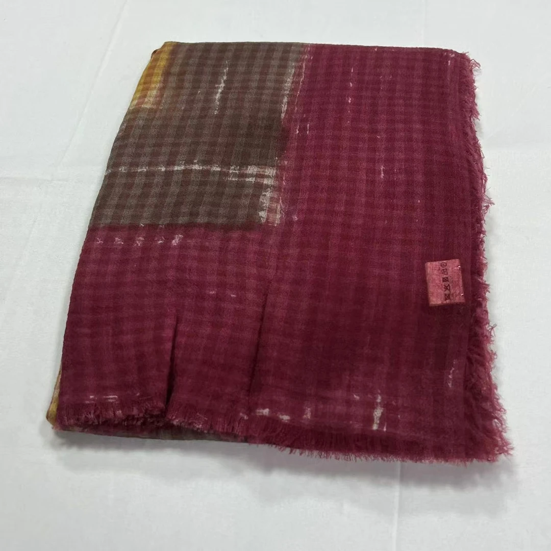 羊毛长巾-油画涂鸦-120*180cm长巾