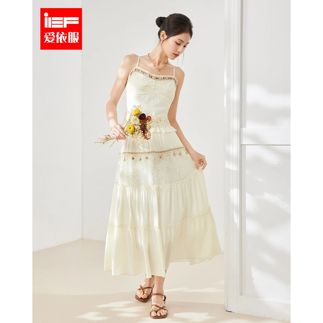 IEF/爱依服时尚套装2025夏季新款法式波西米亚度假风百搭上下套裙