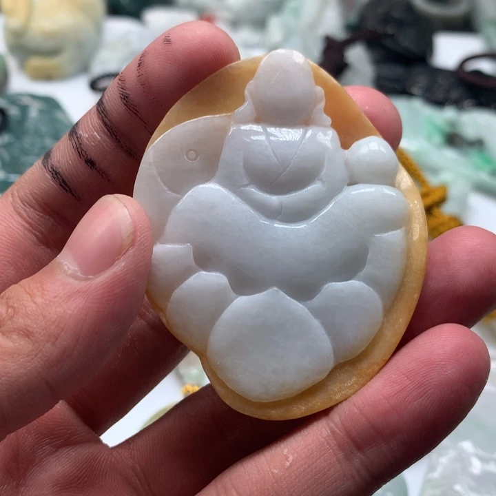翡翠未镶嵌颈饰保真天然a货翡翠