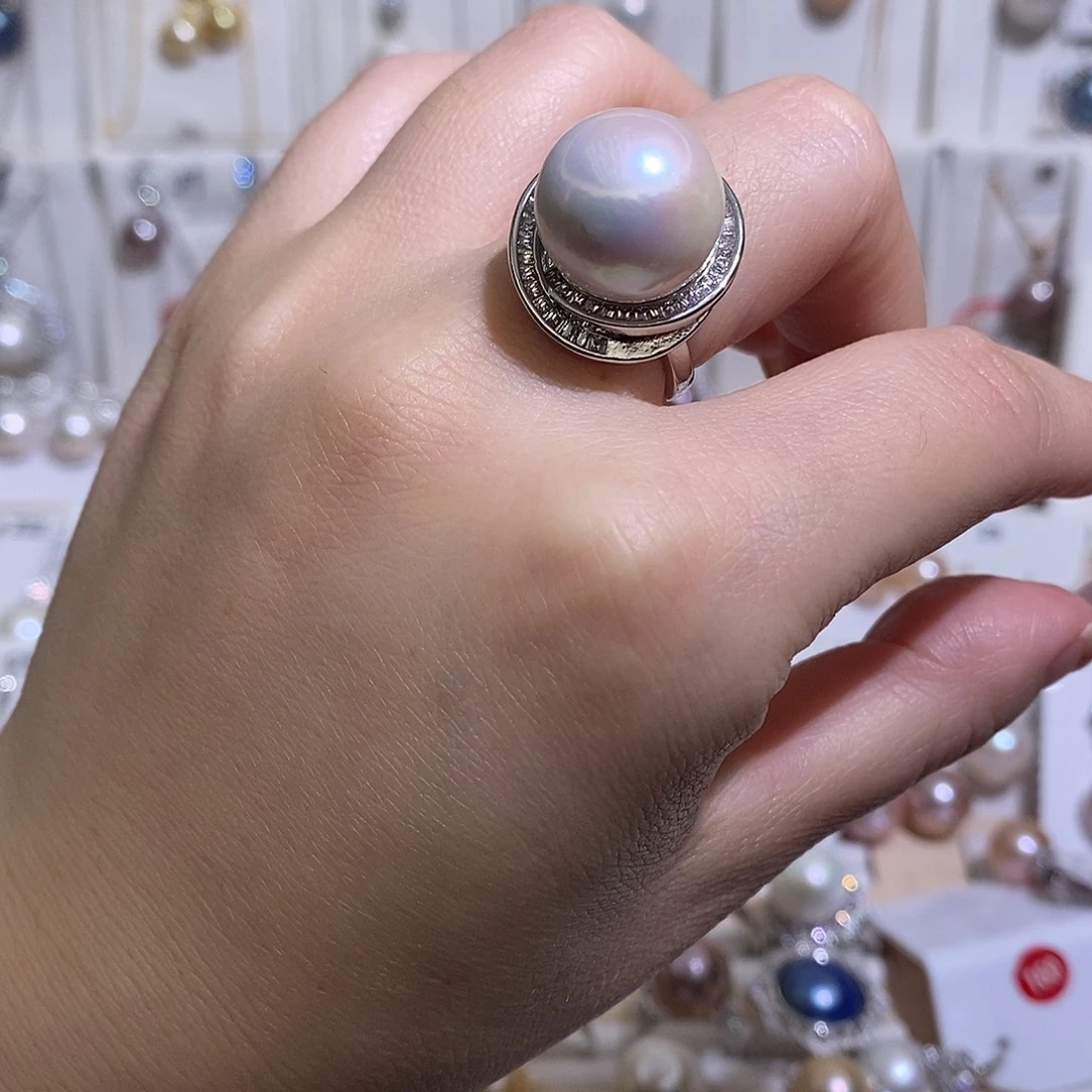 淡水珍珠戒指未镶嵌w14.4