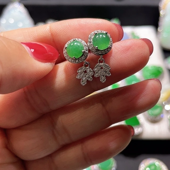 翡翠银S925镶嵌颈饰