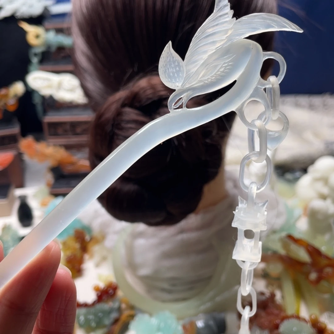 【闪购商品】未镶嵌岫玉发饰郑*雁